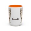 15oz Pomchi Mug, Orange, front view
