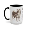 15oz Pomchi Mug, Black, left side view