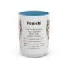 15oz Pomchi Mug, Light Blue, front view