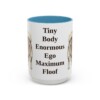 15oz Funny Pomeranian Mug, Light Blue, front view