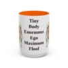 15oz Funny Pomeranian Mug, Orange, front view