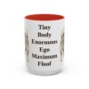15oz Funny Pomeranian Mug, Red, front view