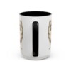 15oz Pomeranian Latin Mug, Black, back view