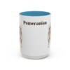 15oz Pomeranian Mug, Light Blue, front view