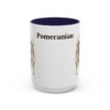15oz Pomeranian Mug, Navy, front view