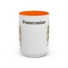 15oz Pomeranian Mug, Orange, front view