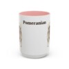 15oz Pomeranian Mug, Pink, front view
