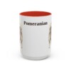 15oz Pomeranian Mug, Red, front view