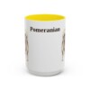 15oz Pomeranian Mug, Yellow, front view
