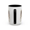 15oz Funny Pomsky Mug, Black, back view
