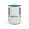 15oz Pomsky Mug, Light Blue, front view