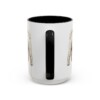 15oz Funny Poochon Mug, Black, back view