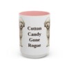 15oz Funny Poochon Mug, Pink, front view