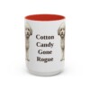 15oz Funny Poochon Mug, Red, front view