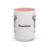 15oz Poochon Mug, Pink, front view