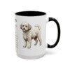 15oz Poochon Mug, Black, right side view