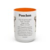15oz Poochon Mug, Orange, front view