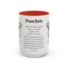 15oz Poochon Mug, Red, front view