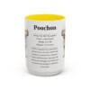 15oz Poochon Mug, Yellow, front view