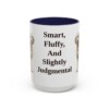 15oz-poodle-mix-mug-humor-navy 15oz Funny Poodle Mix Mug, Navy, front view