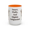 15oz-poodle-mix-mug-humor-orange 15oz Funny Poodle Mix Mug, Orange, front view