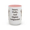 15oz-poodle-mix-mug-humor-pink 15oz Funny Poodle Mix Mug, Pink, front view