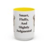 15oz-poodle-mix-mug-humor-yellow 15oz Funny Poodle Mix Mug, Yellow, front view