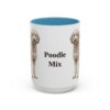 15oz Poodle Mix Mug, Light Blue, front view