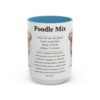 15oz Poodle Mix Mug, Light Blue, front view