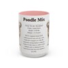 15oz Poodle Mix Mug, Pink, front view