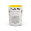 15oz Poodle Mix Mug, Yellow, front view