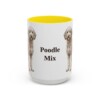 15oz Poodle Mix Mug, Yellow, front view