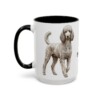 15oz poodle mug, Black