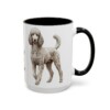 15oz-poodle-mug-humor-black-right 15oz Funny Poodle Mug, Black, right side view