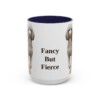 15oz-poodle-mug-humor-navy 15oz Funny Poodle Mug, Navy, front view