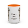 15oz-poodle-mug-humor-orange 15oz Funny Poodle Mug, Orange, front view