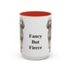 15oz-poodle-mug-humor-red 15oz Funny Poodle Mug, Red, front view