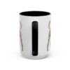 15oz Poodle Latin Mug, Black, back view