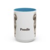 15oz poodle mug, Light Blue