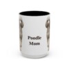 15oz-poodle-mug-mom-black-front 15oz Poodle Dog Mom Mug, Black, front view