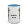15oz-poodle-mug-mom-light-blue 15oz Poodle Dog Mom Mug, Light Blue, front view