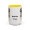15oz-poodle-mug-mom-yellow 15oz Poodle Dog Mom Mug, Yellow, front view