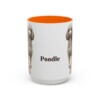 15oz poodle mug, Orange