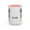 15oz poodle mug, Pink