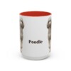 15oz poodle mug, Red