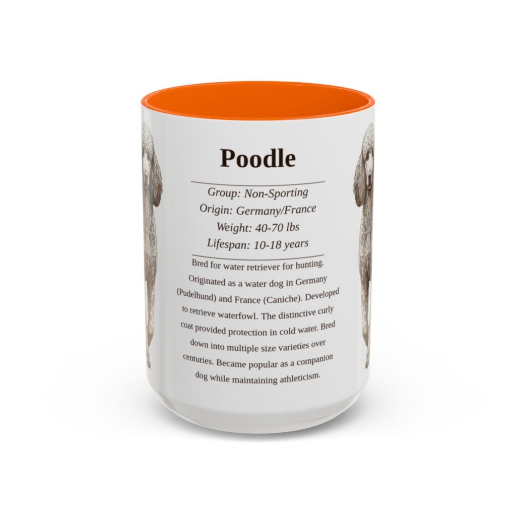 15oz-poodle-mug-writeup-orange 15oz Poodle Mug, Orange, front view