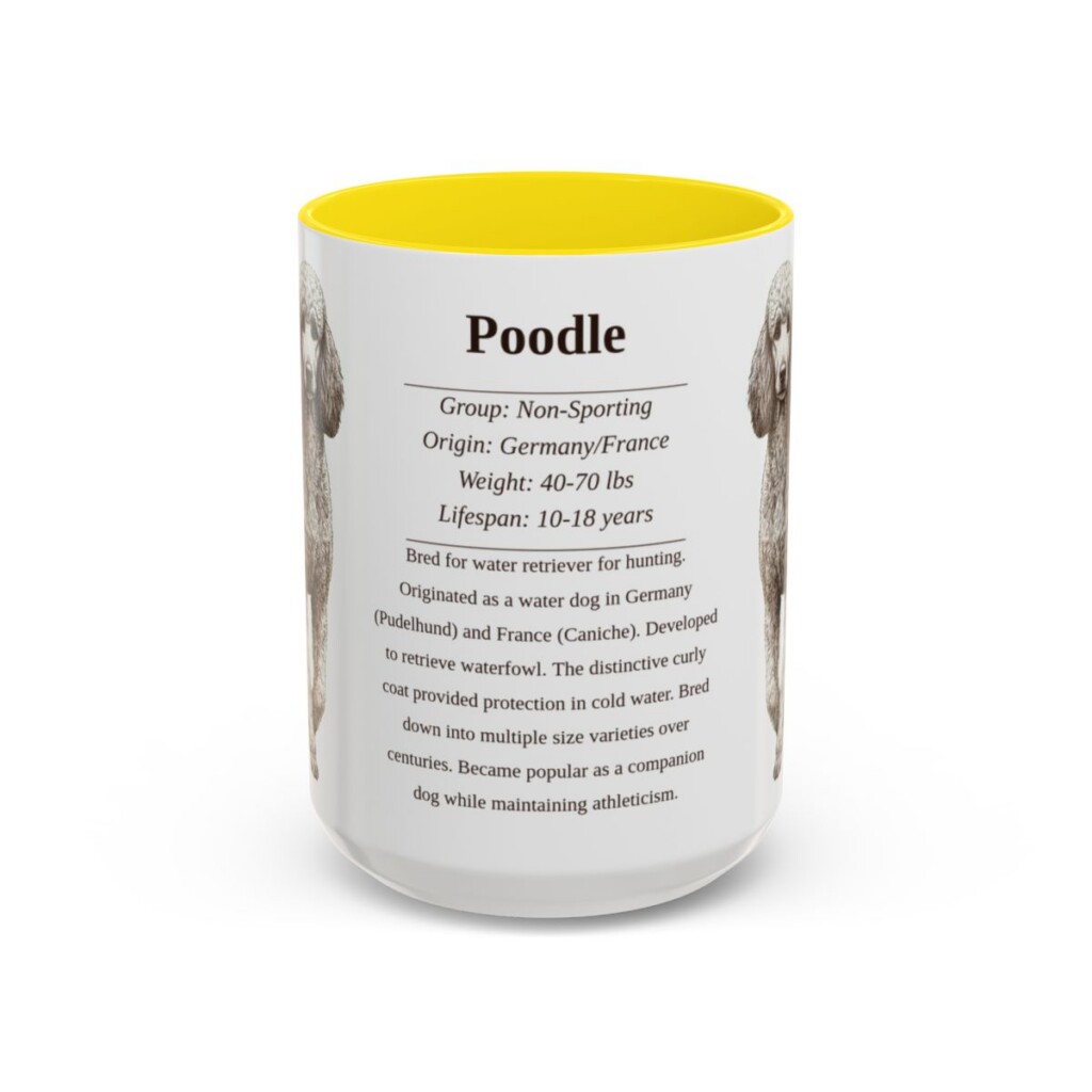 15oz-poodle-mug-writeup-yellow 15oz Poodle Mug, Yellow, front view