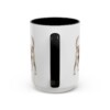 15oz Portuguese Podengo Dog Mom Mug, Black, back view