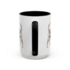 15oz Portuguese Podengo Mug, Black, back view