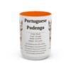 15oz Portuguese Podengo Mug, Orange, front view